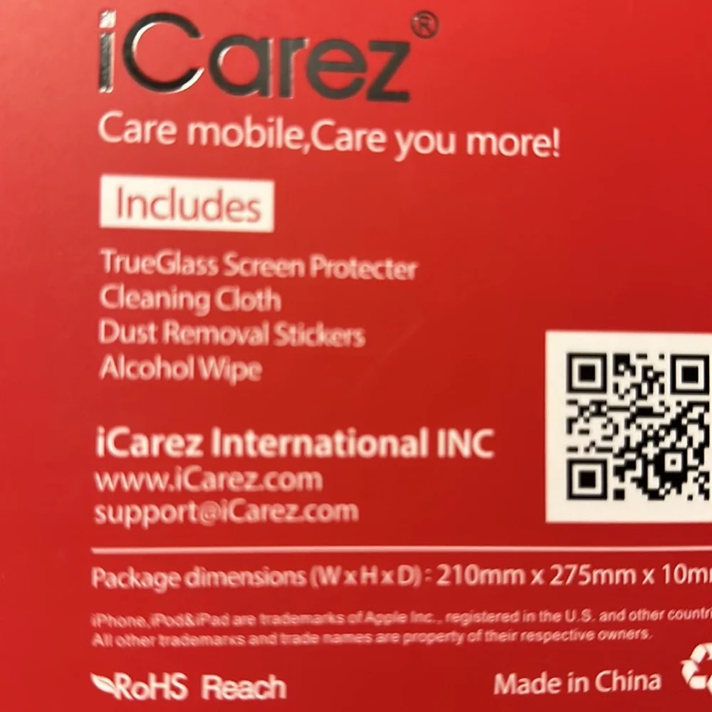 Icarez true glass iPad mini 4 HD screen protector kit scratch proof impact